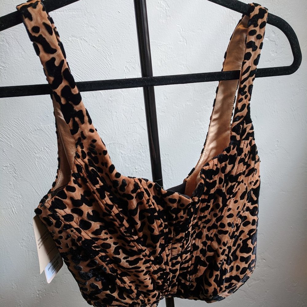 House of CB Jacqueline leopard print corset top